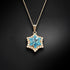 Кулон "Sniegpārsla (Aquamarine)" с кристаллами Swarovski™